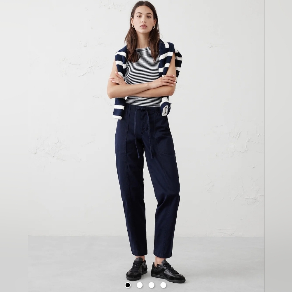 Banana Republic Factory Dark Blue Cropped Pants